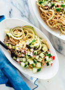 Almond-Sesame Soba Zoodles with Quick-Pickled Veggies